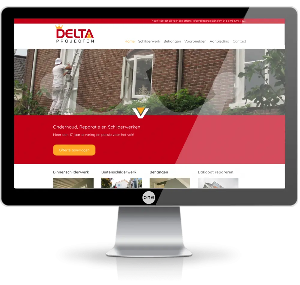 Website voor Schilderbedrijf Deltaprojecten