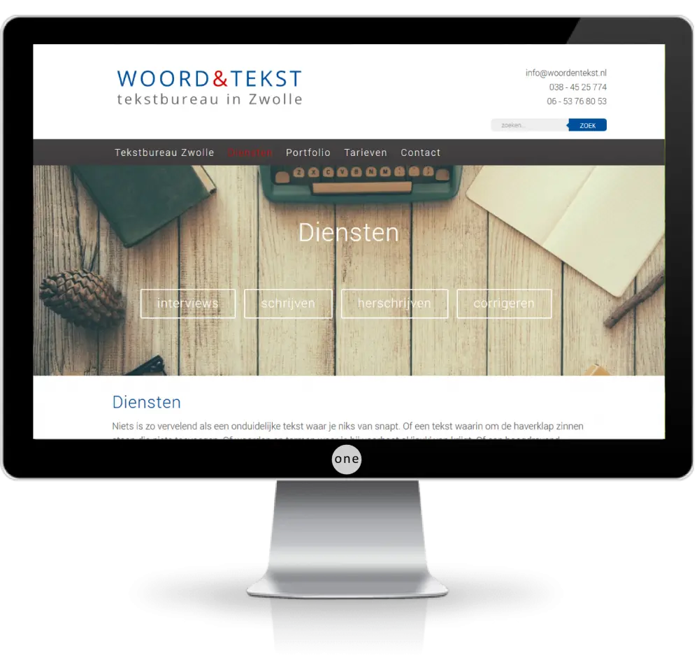 webdesign zwolle woordentekst